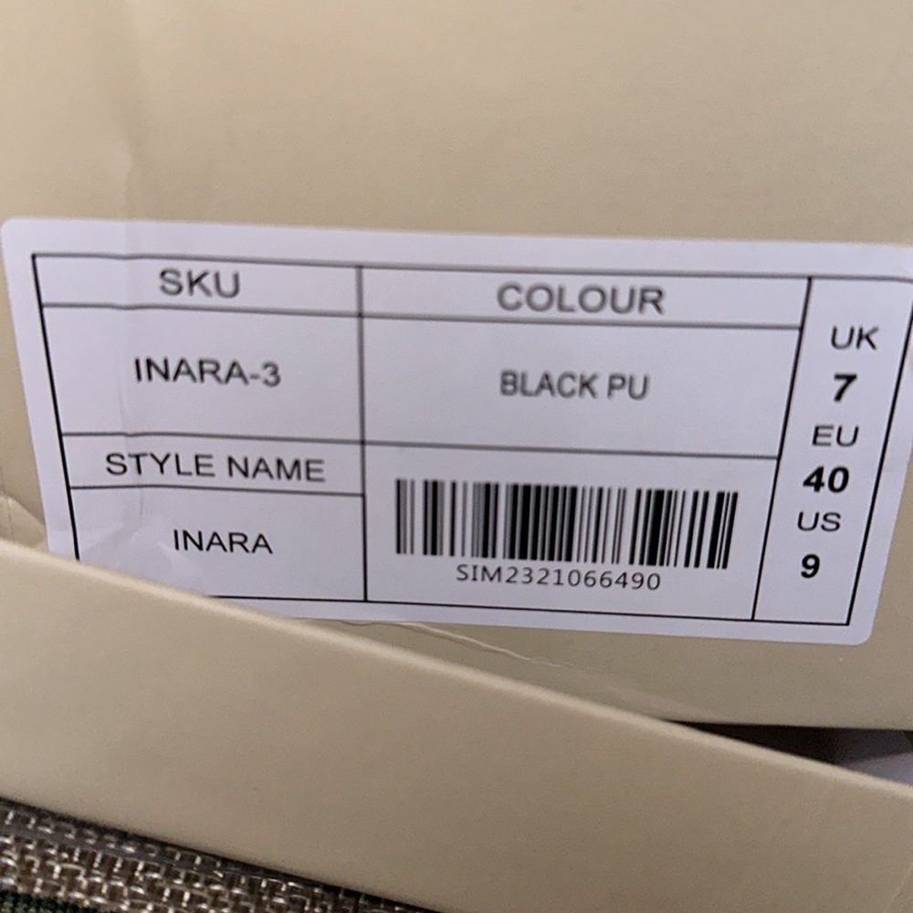COPY - Brand New Never Worn Simmi London Inara Black Sculptural Heel Size 9 - Picture 7 of 8